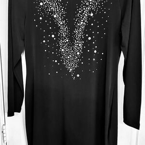 Black Dress with beautiful crystals Design...